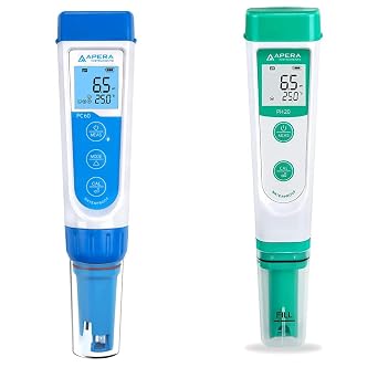 Apera InstrumentsAPERA Instruments AI316 Premium Series PC60 5-in-1 Waterproof pH/EC Conductivity & AI209 Value Series PH20 Waterproof pH Tester Kit