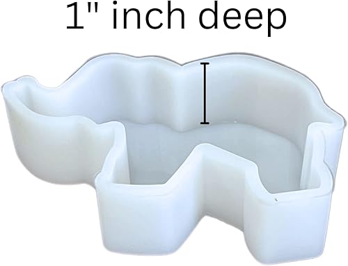 Miniatura 4 de Elephant Freshie - Molde de silicona para velas aromáticas perfumadas para automóvil, jabón para horno, resistente al calor hasta 400 F, 3.8 x 3.8 x