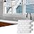 Art3d 10-Sheet Backsplash Tile for Kitchen Peel and Stick, 12"x12" Stick on Subway Tiles for Kitchen, Bathroom Back Splashes, White-Black Grout