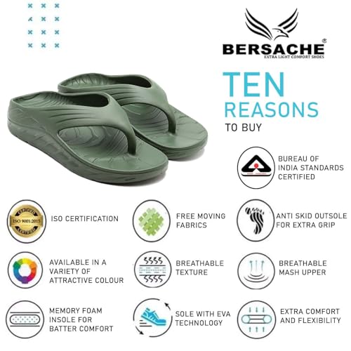Image of BERSACHE Extra Soft Classic Casual with Regular wear with Ultra Soft & Flexibility Technology Slipper for Men's & Boy's