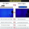 Botepon Boat Lights for Night Fishing, Adhesive Install Boat Deck Light, Interior Light, Flood and Spreader Lights for Pontoon Boats Bass Boats Kayak Blue