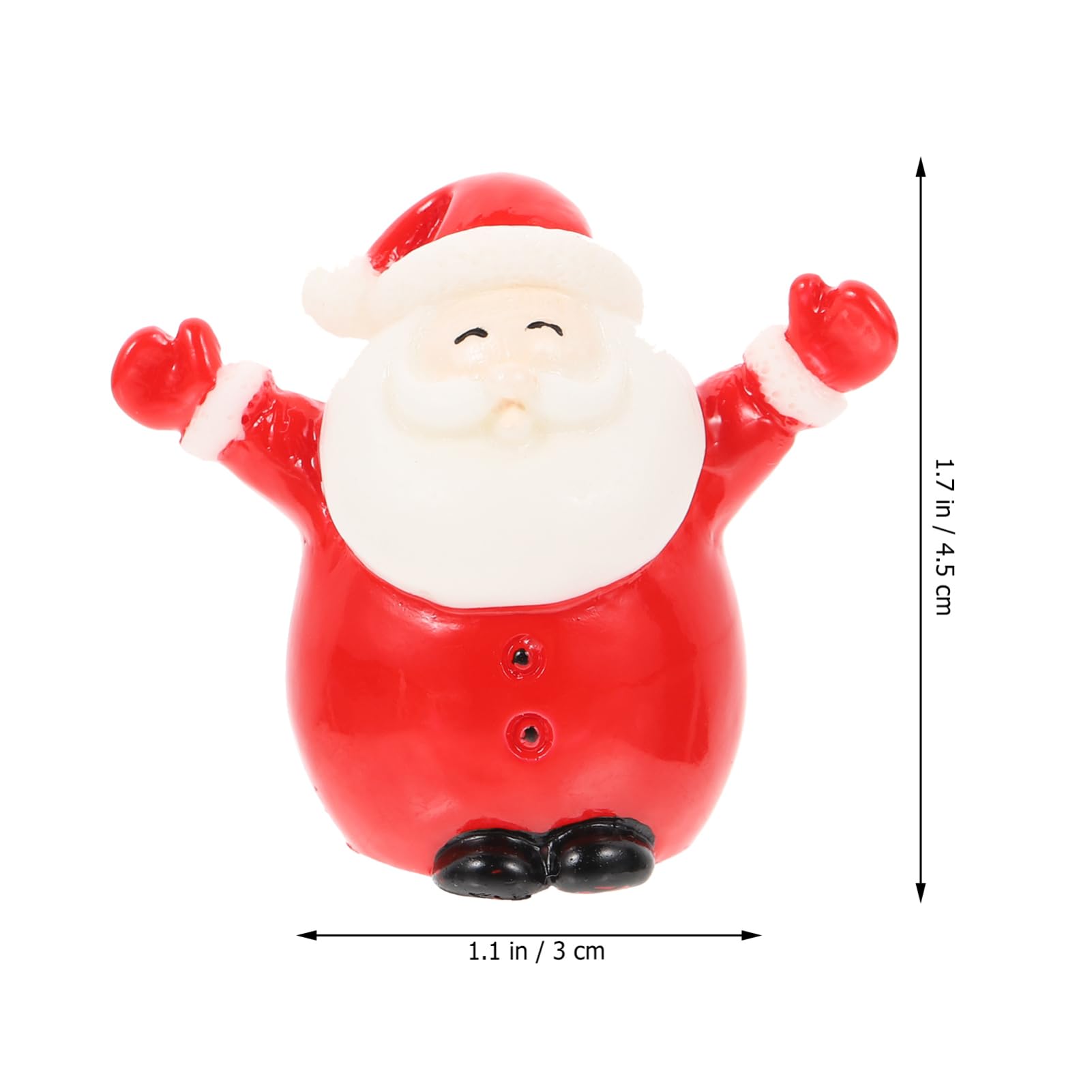 27pezzi Mini Ornamenti Natalizi in Resina Di Decorazioni Forma Di Cartone Animato Per Progetti Di Fai Da Te Miniatura e Scene Natalizie