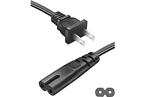 2-Prong Power Cord for GTK-XB90 Compatible Speakers