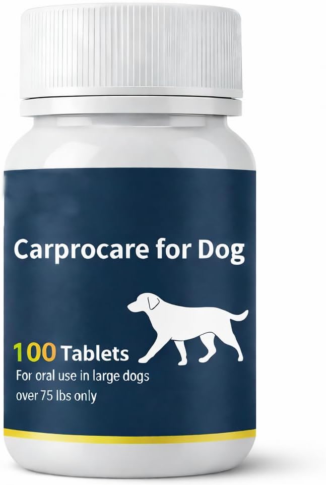 HSL Carprocare Joint Support for Large Dogs – Mobility & Daily Comfort Care for Senior Dogs, 100 Tablets, Easy Daily Use