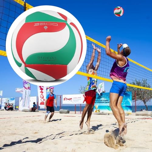 Image of Soft Rubber Lightweight Volleyball for Indoor Training Game Competition, Gym, Outdoor Beach Play, Gift for Kids,Fit for Beginner, Teenager, Adult, 1pcs