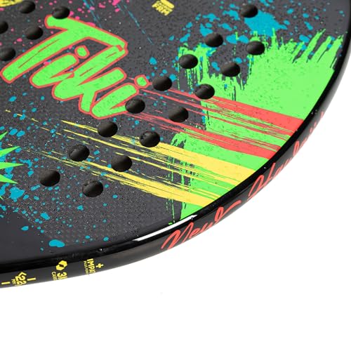 Raquete de Beach Tennis 100% 3K Fibra de Carbono (3K TIKI)