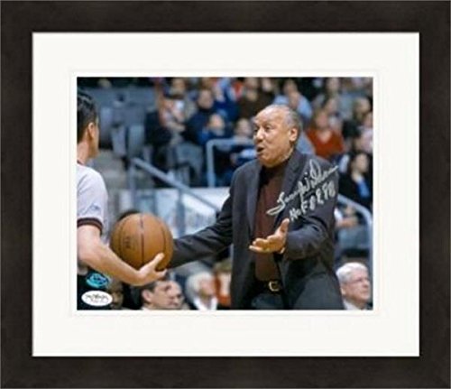 Autograph Warehouse 312820 8 x 10 in. Lenny Wilkens Autographed Photo - Hall of Famer JSA Matted & Framed