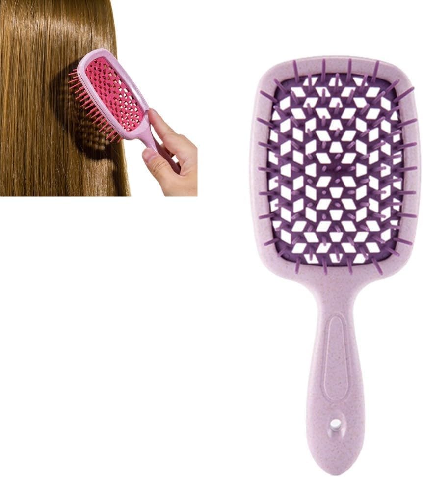 Entwirrende Haarbürste Für Frauen – Weicher Massagekamm Für Nasses & Trockenes Haar, Reduziert Haarbruch & Statische Aufladung, Violett