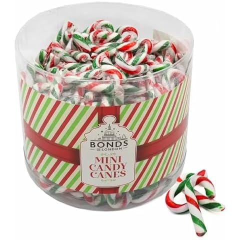 250 Mini Peppermint Candy Canes for Christmas Cover