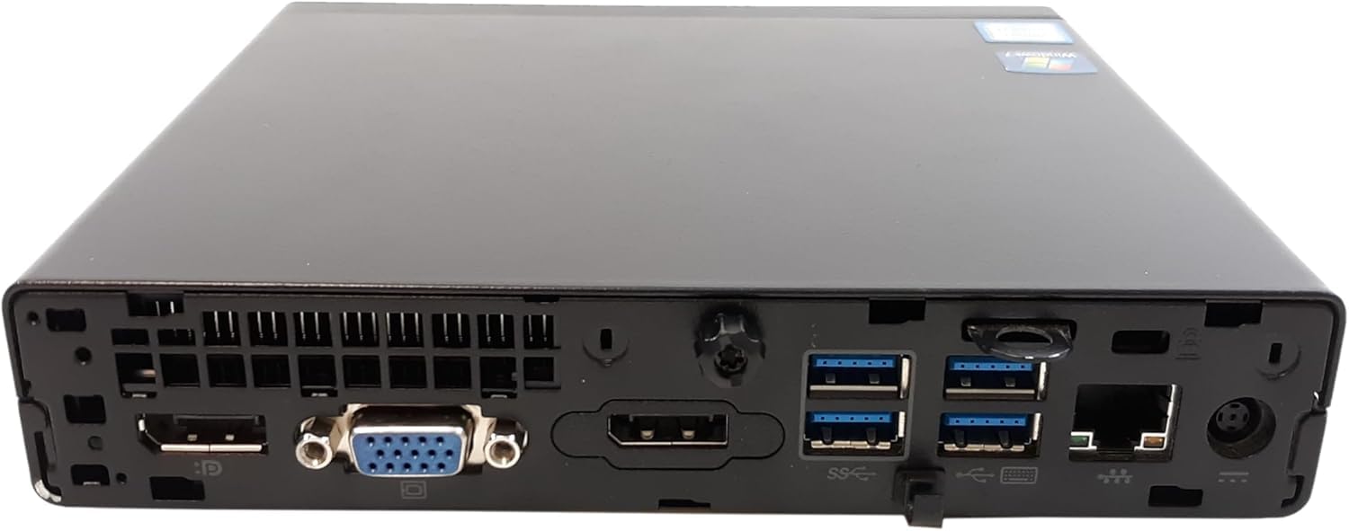 HP Prodesk 600 G2 Mini Ordinateur de Bureau, Intel Core i5-6500T, 8 Go de RAM, SSD 256 Go, WiFi, Bluetooth, Clavier QWERTY américain, Windows 11 Pro (Reconditionné)