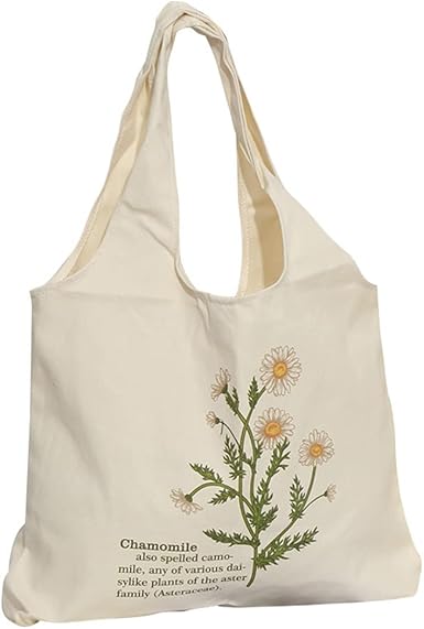 floral tote bag canvas