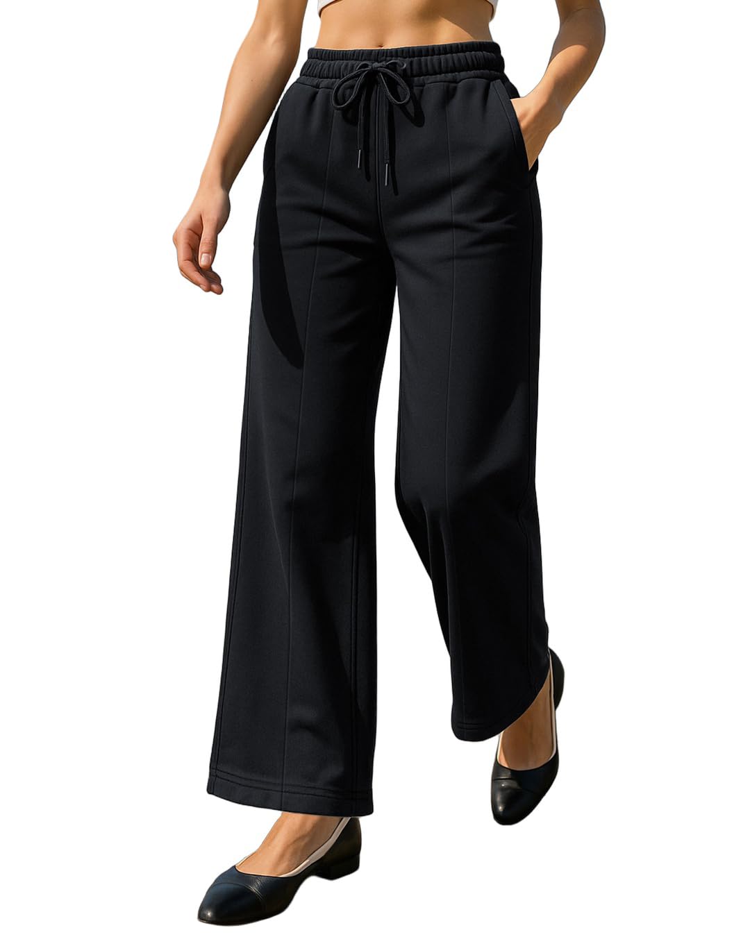 Bewakoof Women's Terry Solid Relaxed Fit Track Pant