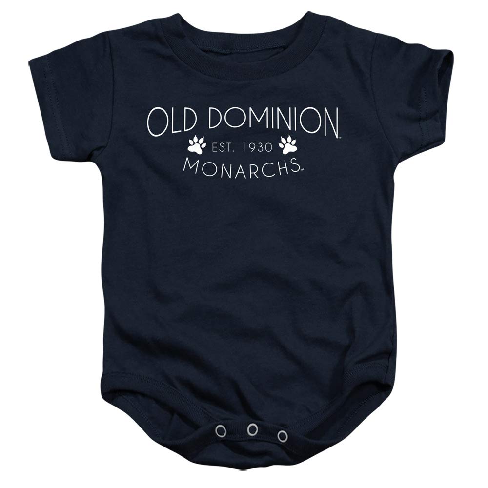 Old Dominion University Official Simple Unisex Infant Snap Suit for Baby, Navy, Large (18 months)