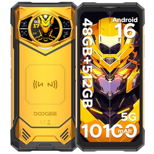 DOOGEE S200 X (2026) Rugged Phone 5G,48GB+512GB/TF 2TB, Android 16 Rugged Cell Phone with 1.32" Amoled Screen,10100mAh/33W,100MP+20MP+20MP Rugged Smartphone,6.72" FHD/120Hz,Waterproof Phone,