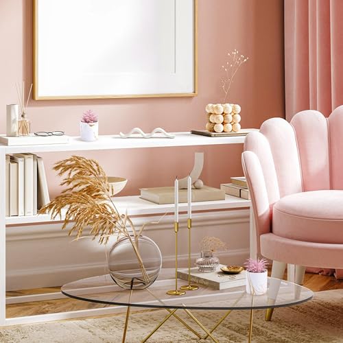 Der Rose Set of 2 Succulents Plants Artificial Mini Fake Succulents Plants for Office Desk Accessories for Women Pink Home Vanity Decor - Image 6