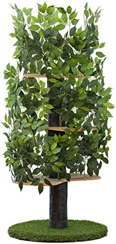 On2 Pets Cat Tree with Leaves Made in USA, Cat House & Cat Activity Tree, Multi-Level Cat Condo for Indoor Cats