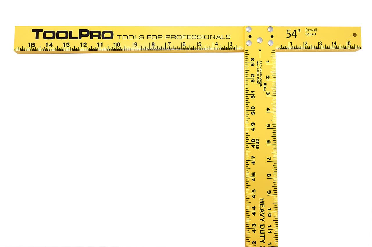 ToolPro 54 in. Drywall T-Square - Box of 2