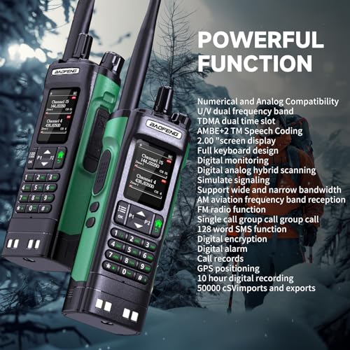 Image of BAOFENG DM-32 DM32 DMR 10W Ham 2 Way Radio GPS Matching Writing Frequency Satellite Positioning Type-C DM32(1PC)