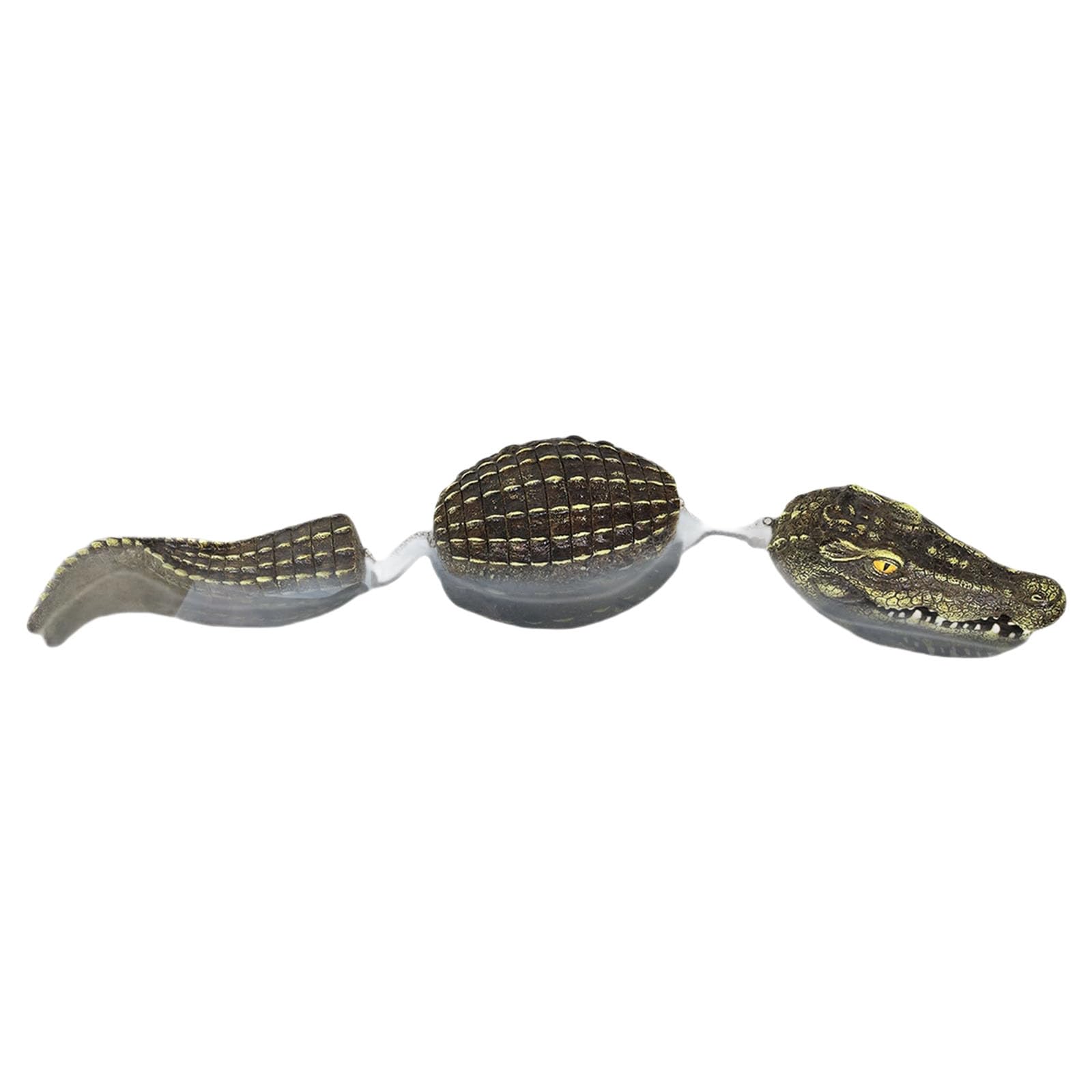Leurre flottant en résine crocodilienne pour décoration d'étang et piscine