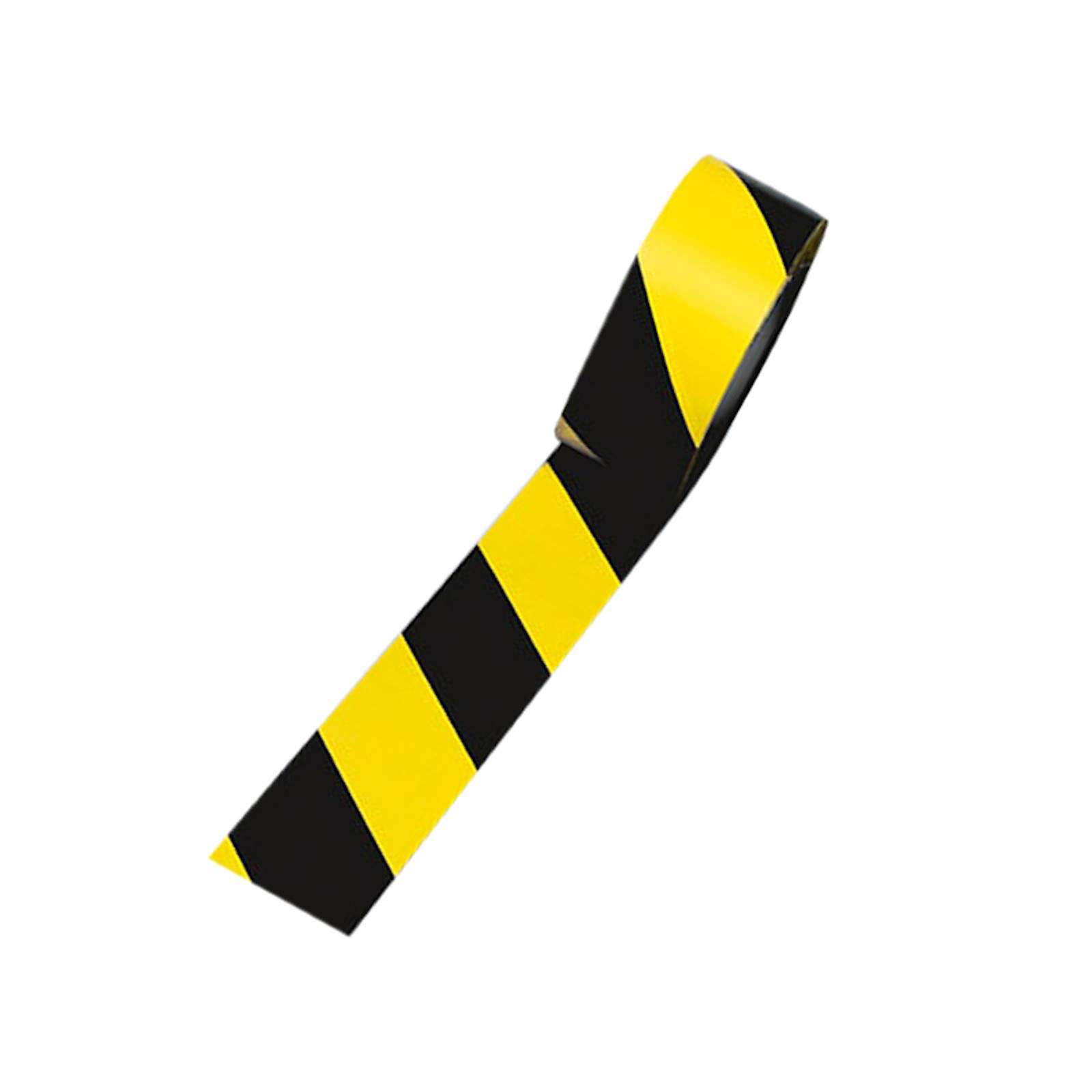 DEWEPRO ROCOL® EasyTape™ Ruban de marquage rayé noir/jaune 50 mm x 33 m – Bande Autocollante PVC résistante