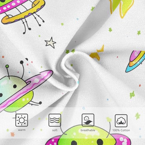 visesunny Boys Potty Training Underwear Sketch Star Alien Pattern Breathe Cotton Briefs Size 2T-8Y for Toddler4