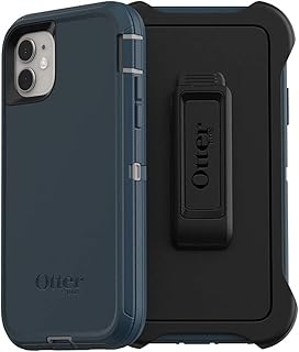 OtterBox Defender Series Screenless Edition Case for iPhone 11 (Only) - Holster Clip Included - Non-Retail Packaging - Gone Fishin (Blue)