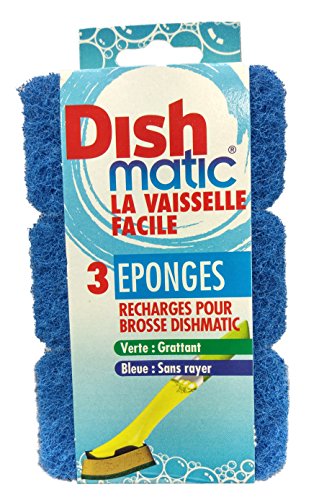 Dishmatic Nachfüll-Schwamm kratzfest blau 3er Pack