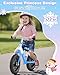 Gleamkid Balance Bike 2 Year Old: Frozen Toddler Balance Bike 2+ 3+ Year Old with Light Up Dual-Wheels, Adjustable Handlebar & Seat, Birthday Xmas Gifts for 2 3 4 5 Year Old Girls Boys Toys