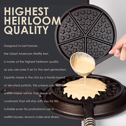 Compare APPALACHIAN CAST IRON Great American Waffle Iron PreSeasoned