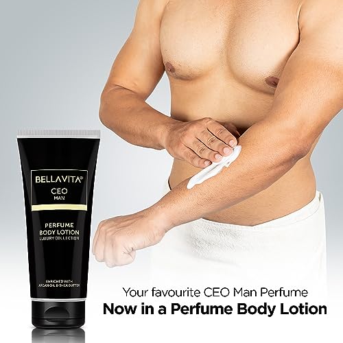 Image of Bella Vita Luxury Intense CEO Man Body Perfume Lotion for Nourishing, Hydrating, Soft, Supple & Healthy Skin with Argan Oil & Shea Butter 200 Ml