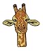 Giraffe Head Zoo Safari Africa DIY Embroidered Sew Iron on Patch GR-002