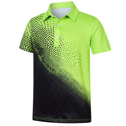 Image of uideazone Boys Polo Shirts Dry Fit Performance Golf Short Sleeve Casual School Uniform Size 5-14