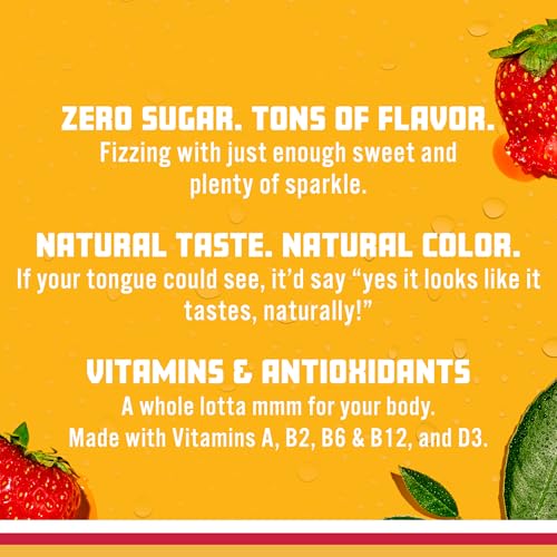 Image of Sparkling Ice, Strawberry Watermelon Sparkling Water, Zero Sugar Flavored Water, with Antioxidants and Vitamins, 17 fl oz Bottle