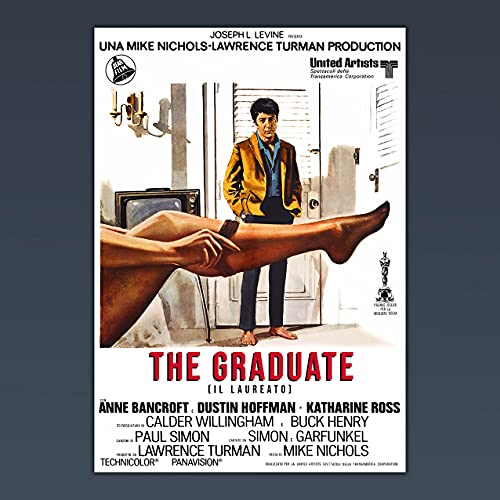 Poster The Graduate Dustin Hoffman : Décoration Murale Cinéma Le diplômé