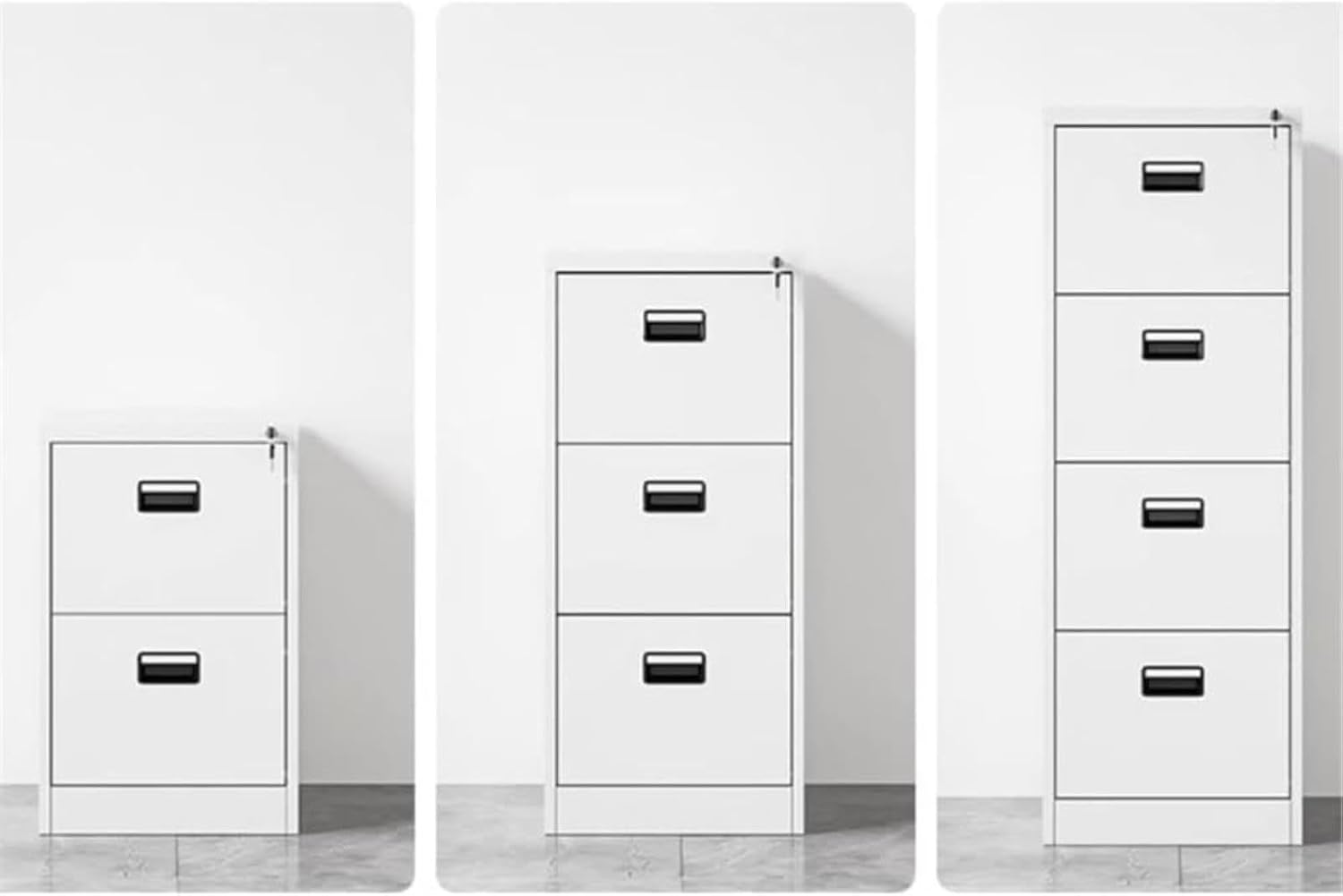 Office File Cabinet, Mobile Storage Chest for Desk Accessories, Space-Saving Short Cabinet for Documents, Supplies, and Home Office (One Color Medium)