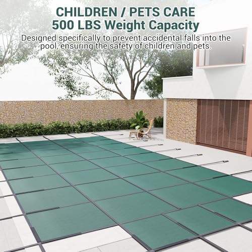 Garveelife NIZIEJ2TT-JFEJIJ63AVRWW9BI Inground Pool Safety Cover 16X32 Rectangle thumb #4