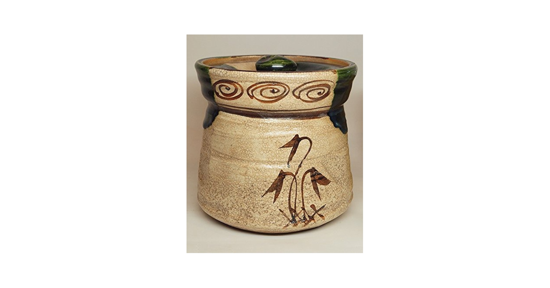 水指　山口錠鉄作　織部焼　茶道具 織部水指 山口錠鉄造 共箱 : 茶道具商 越中屋 - 通販 - Yahoo