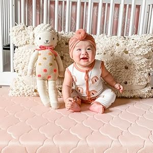 Newton Baby Crib Mattress Infant Toddler Mattress Baby Bed Mattress for Crib Dual Layer Safe Breathable Washable Crib Mattress Removable Cover Deluxe 55 inch Thick Cushion Pink