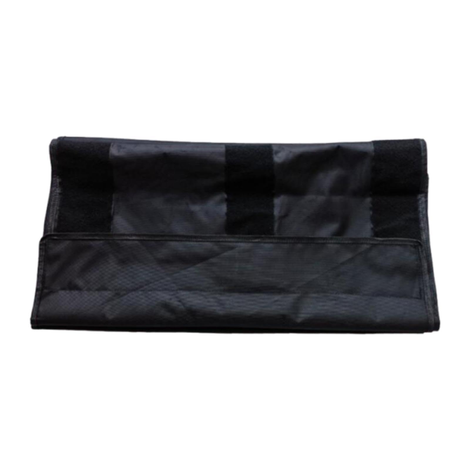 Fascia Professionale per Fissaggio Pallet in Oxford Anti-graffio con Gancio Robusto Adatta per Trasporto E Deposito, Nero, 70 Cm X 460 Cm