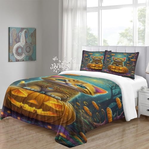 Parure de lit animal 3D housse de couette microfibre douce double
