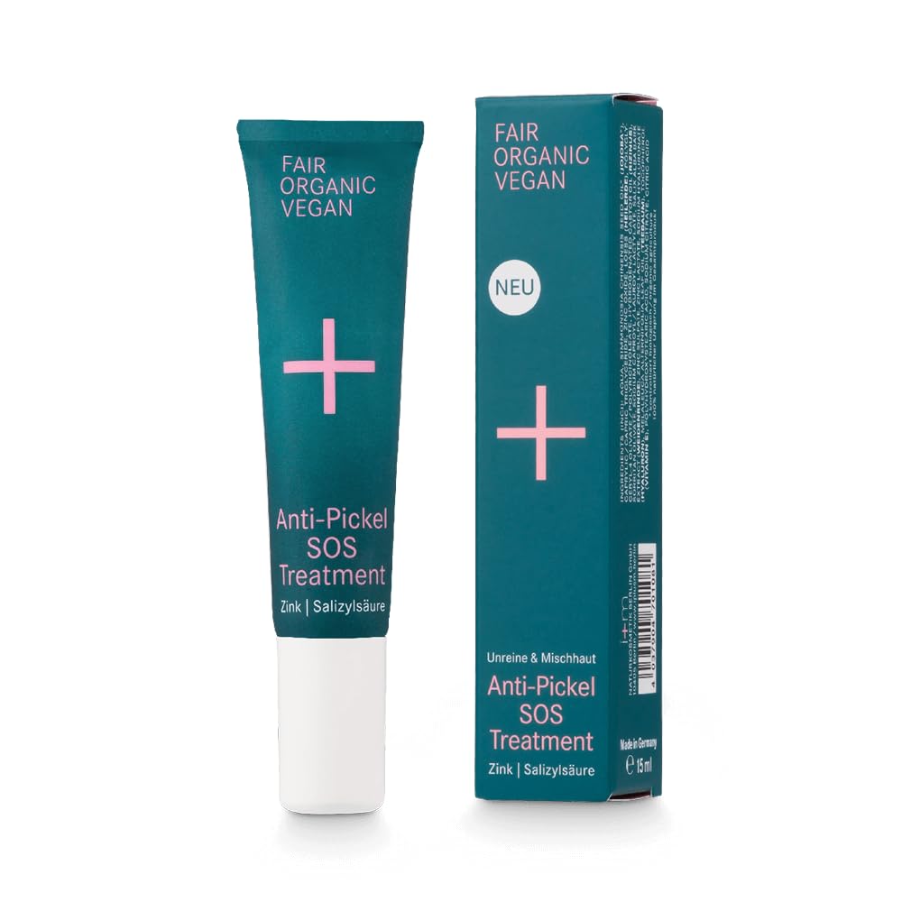 i+m Anti-Pickel Creme (15ml) - Zink Paste mit Salizylsäure - Gegen Pickel im Gesicht & Körper - Sofort Effekt - Vegan, Bio