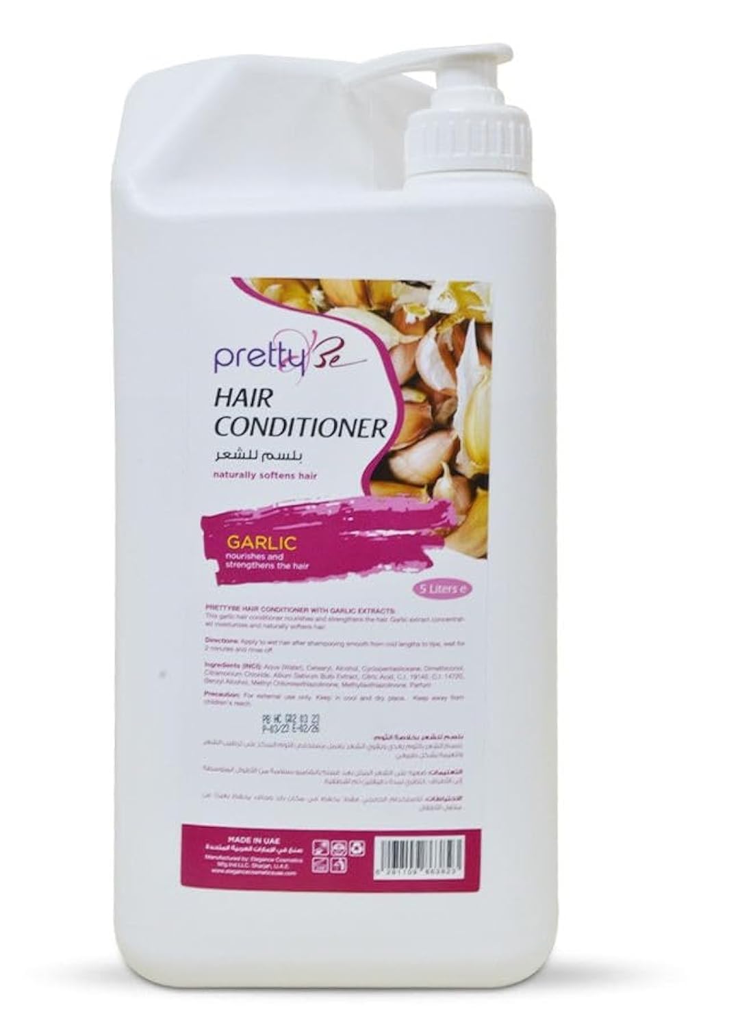 Pretty Be Naturally Softens Hair Conditioner with Garlic Extracts 5L