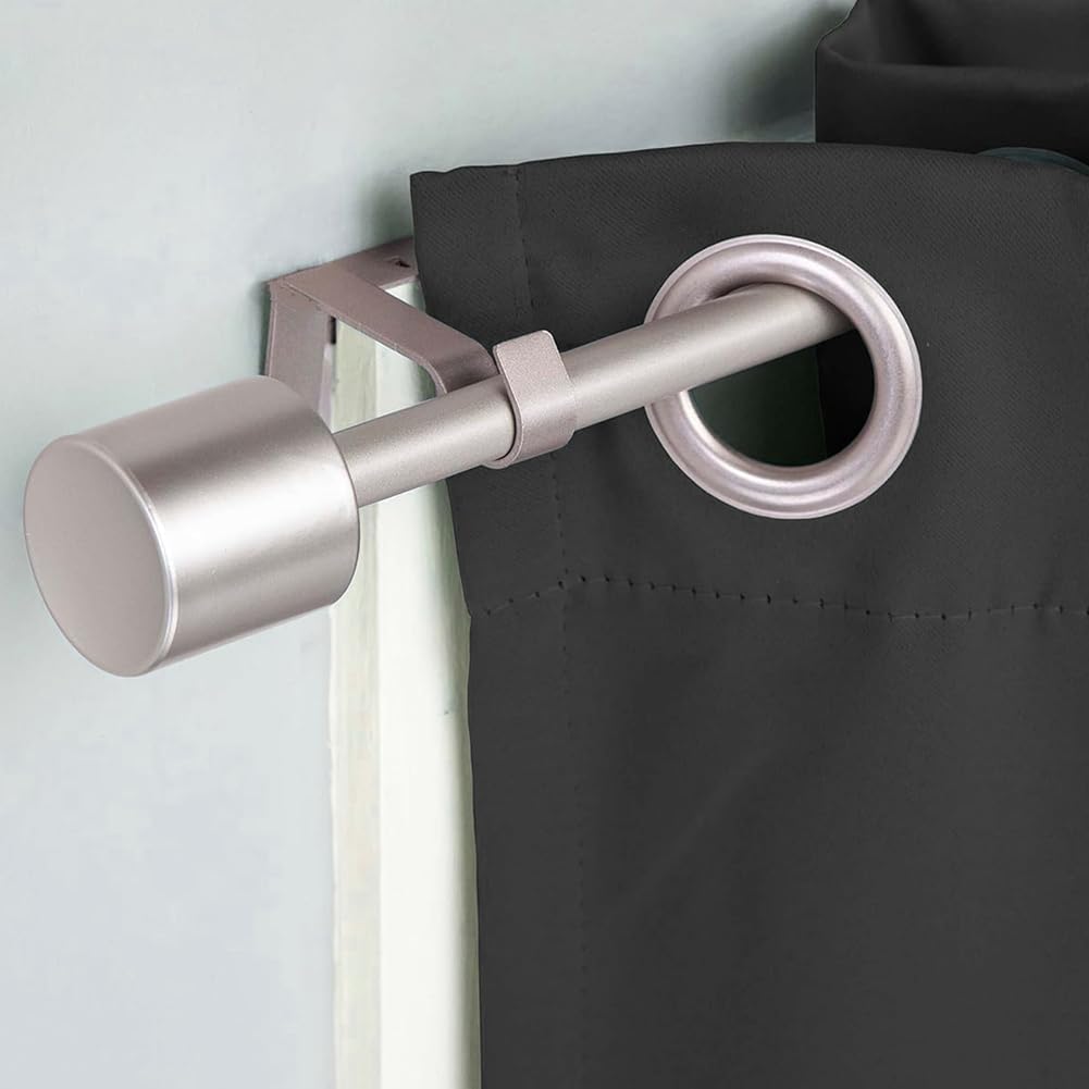 Staffe Per Aste Per Tende In Metallo Regolabili, Supporti Da Parete In Ferro Resistenti Con Viti E Tasselli~p137604744