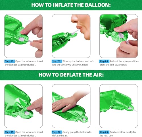 Image of Happy Birthday Balloon Banner Custom Phrase Balloons letter 16 inch Personalized Alphabet Letters Foil Mylar Balloons (Green)