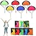 yumcute Parachute Jouet Enfant, Main Lancer Parachute Jouet Set,Parachute Jouet Enfant,Jeu Parachute pour Garçons Et Filles,Jouet en Nylon pour Cadeau pour Enfant,Jouet Volant Jeux De Plein Air,8pcs