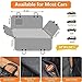 RUYICZB Dog Car Seat Cover for Back Seat with Hard Bottom,Pet Back Seat Extender with Door Protectors,Waterproof Non-Slip Dog Hammock for Car SUV,Dark Orange