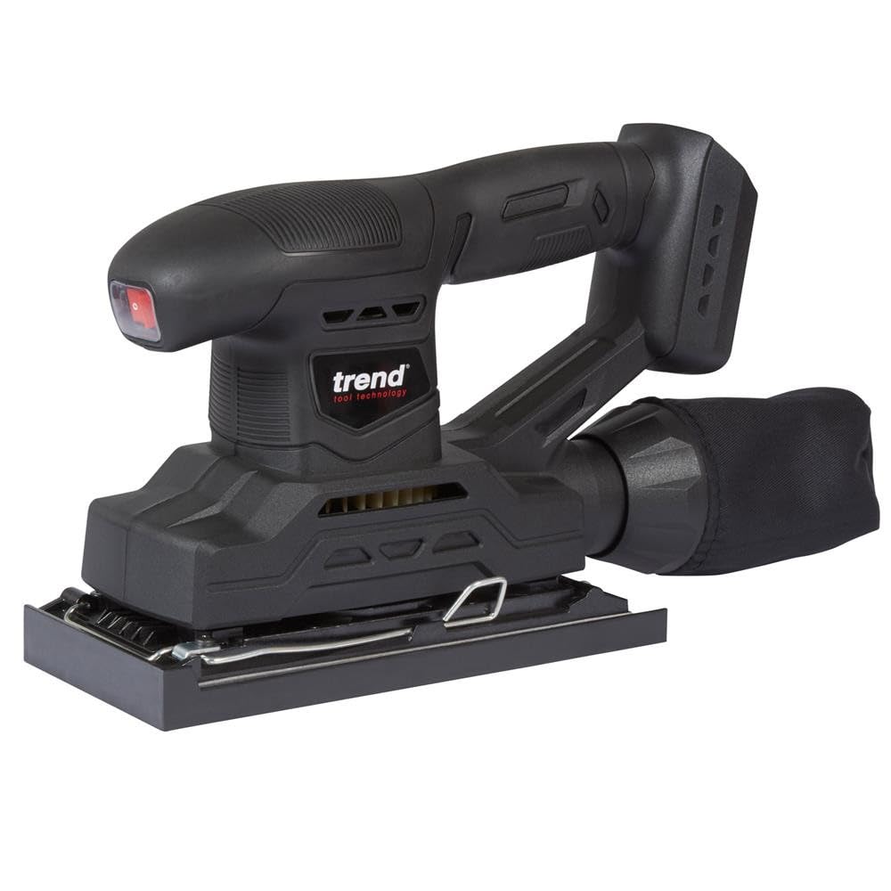 Trend Levigatrice a batteria per terzo foglio 18V (utensile nudo), T18S/TSSB