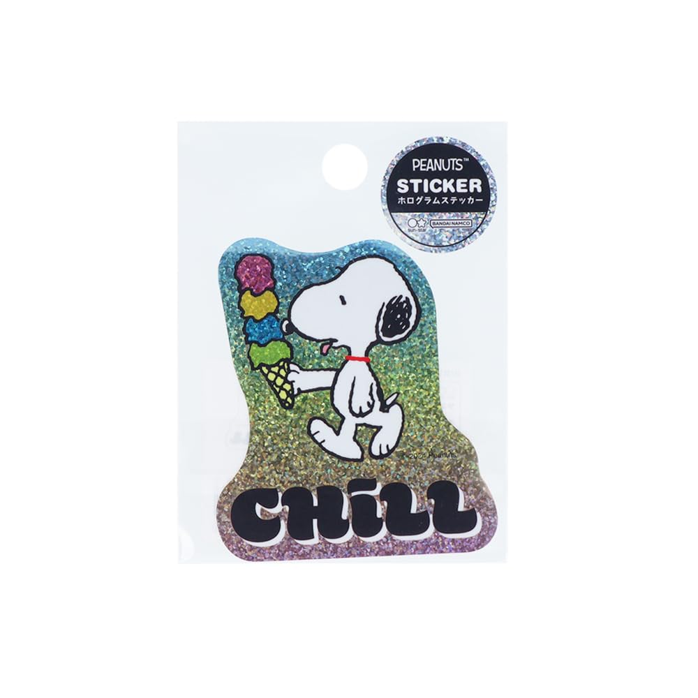 Sticker Snoopy Motif cacahuètes autocollant Sunstar S8593965 papeterie japonaise Collection D petit