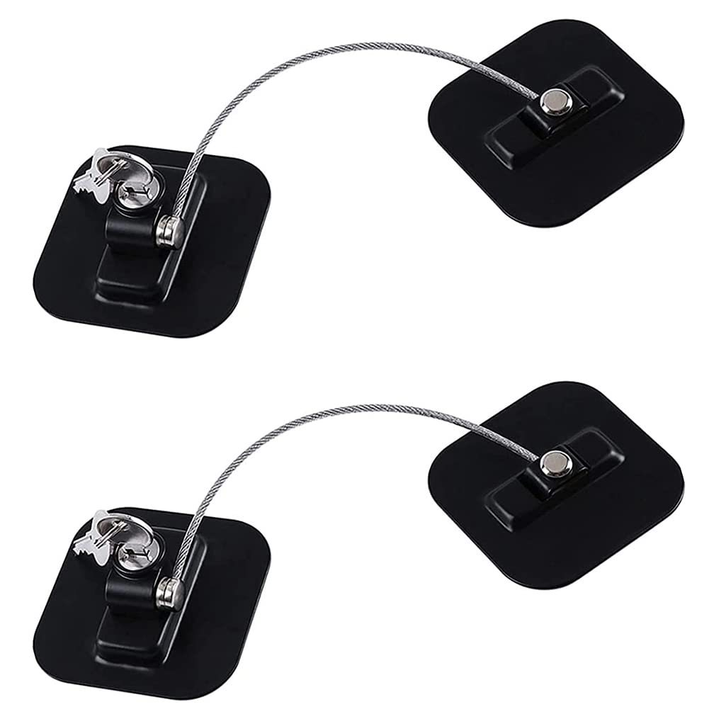 Okeeyseda Refrigerator Cabinet Locks, Fridge Lock with Keys Child Safety Locks for Appliances Kitchen Cabinets Fridge Door