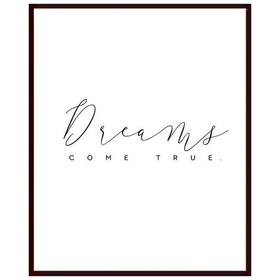 Art Motivational Quote On Dream Photo frame Matt Finished Print